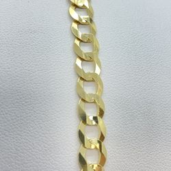 14K Solid Gold Cuban Bracelet 