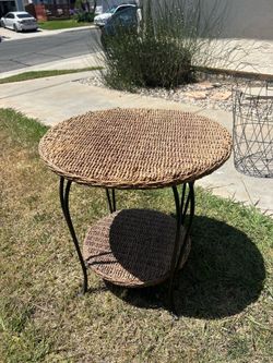 Woven Side Table