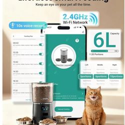 Automatic Cat Feeder For 3 Cats .