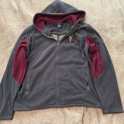 ASU Fleece Zip-Up Embroidered Jacket