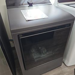 LG Top Load Gas Dryer-Matte Black
