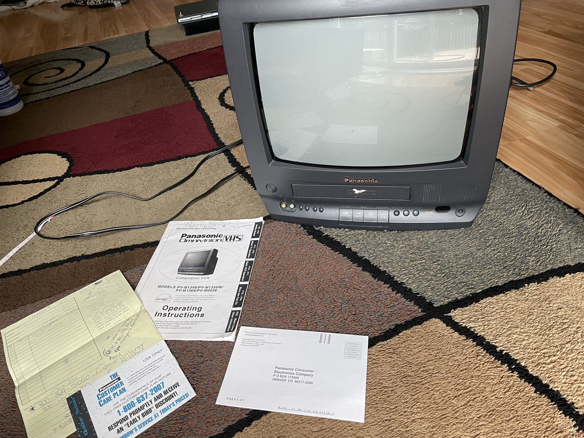 Vintage Panasonic 14” Combo TV/VCR  I am the original purchaser of this and have the book and receipt. It works great. The only issues are that my son