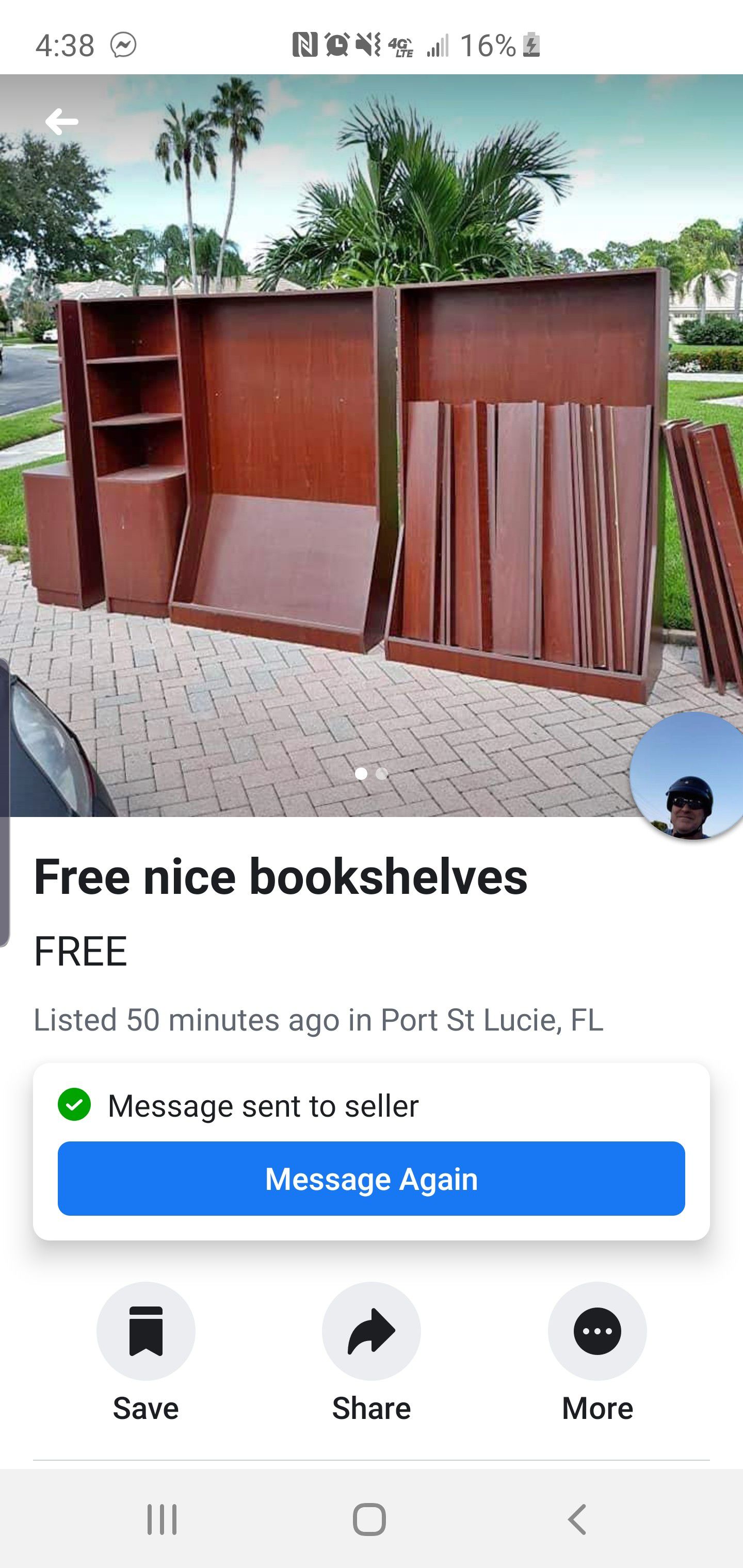 Free massive huge bookshelf! Come get it!