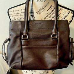 Kate Spade Brown Pebble Leather Handbag 