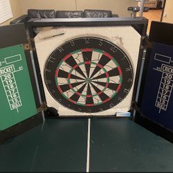 Dart Board Game Cabinet