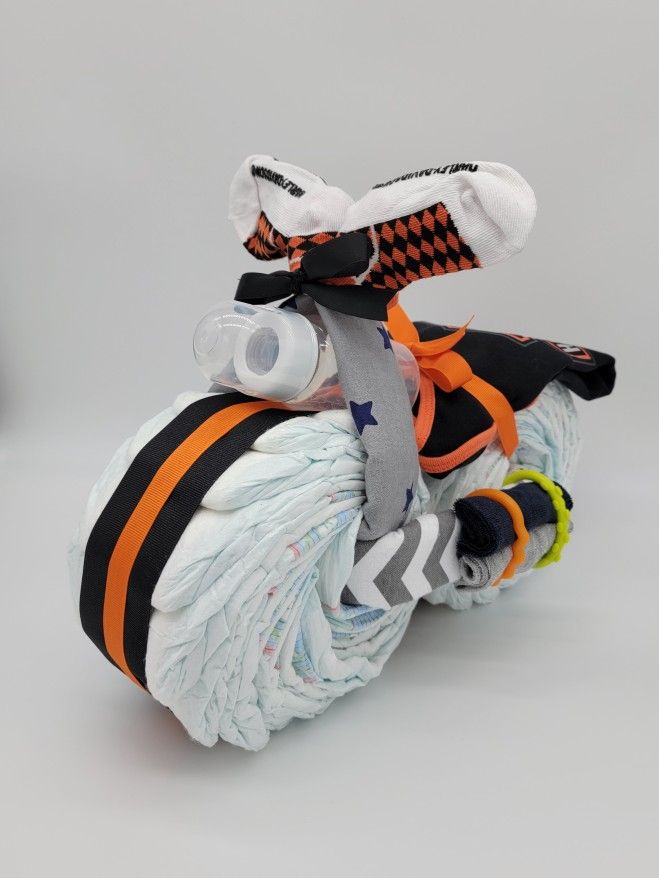 Harley Davidson Motorcycle Diaper Cake