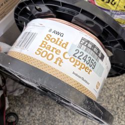 #8 solid Bare Copper 500ft