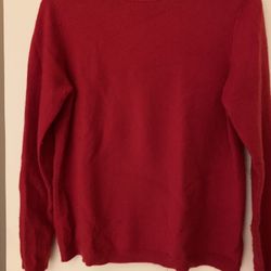 Charter Club 100% 2-Ply Red Cashmere Sweater Size P/S