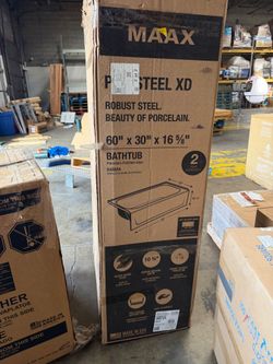 MAAX Prosteel XD Porcelain Steel Bathtub 60x30