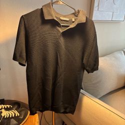 Murano black collard shirt
