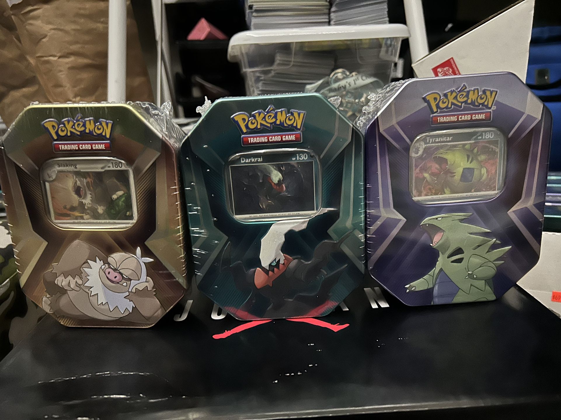 Brand New Triple Header Tins.