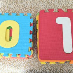 Foam Number Mats
