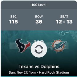 Houston Texans Vs Miami Dolphins 
