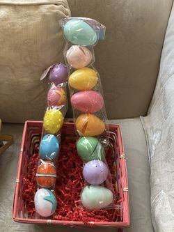 Easter Eggs With Basket 