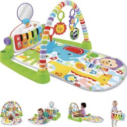 Fisher Price Baby Musical Toy Kick & Play Piano Gym Playmat with Smart Stages Learning, Lights and Sensory Toy