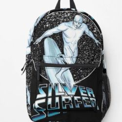 Silver Surfer Brand New Backpack 17in Superhero