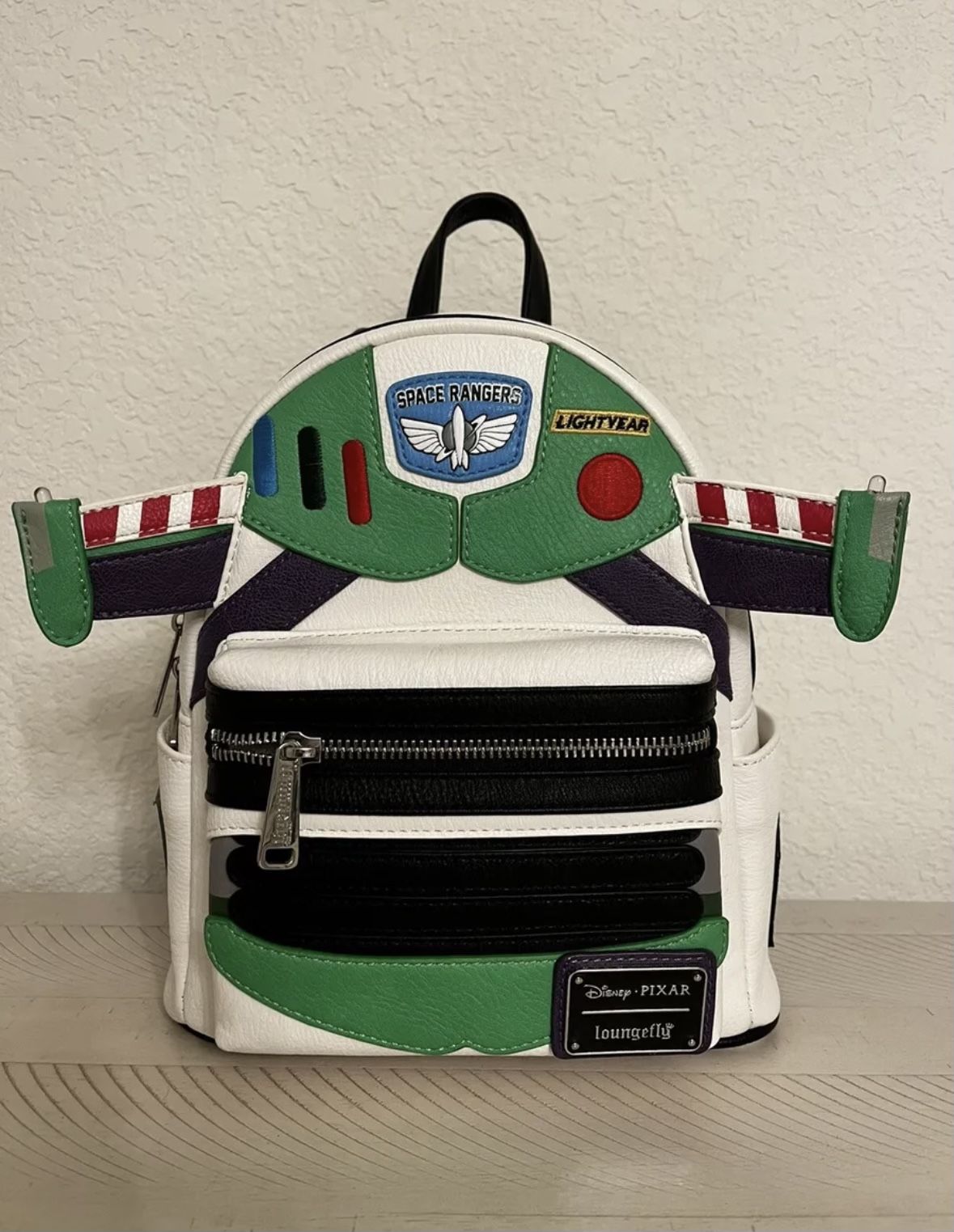 Loungefly Disney Buzz Lightyear Light Up Wings Mini Backpack Toy Story Pixar