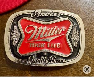 Miller and Coors Beer Beltbuckles