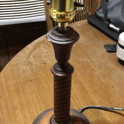 Antique Wooden Lamp