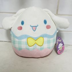 Squishmallow Cinnamon Roll Hello Kitty Stuff Easter Doll   New w/Tags   10”