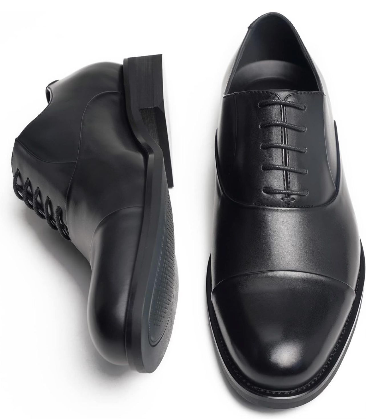 BRAND NEW IN BOX Goor Black Dress Shoes for Men Classic Modern Formal Cap Toe SIZE 10 Or 10.5