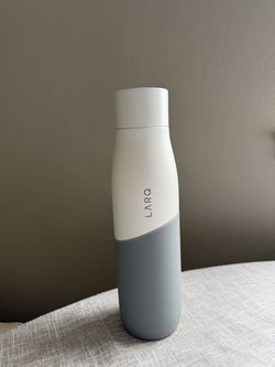 LARQ Self-Cleaning Water Bottle, White, With Charger