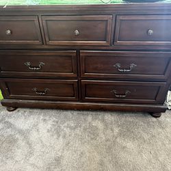 Brown Wood Dresser 
