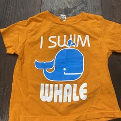 Boys or girls I swim whale shirt size 4 #11