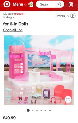 Lori dolls jetset airways-Airport for 6 inch dolls