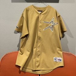 RARE Gold Vintage Astros Jersey - 2XL for Sale in Houston, TX - OfferUp