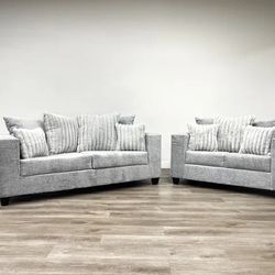 2pc Sofa & Loveseat
