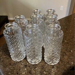 Tall Bud Vases / Wedding / Shower / Floral Decor