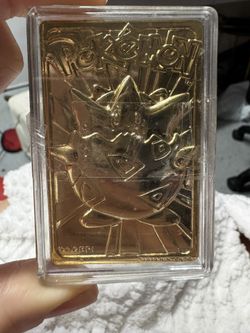 Pokémon Gold Plated Trading Card