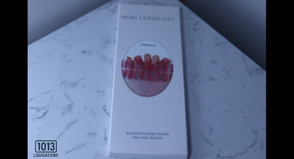Semi Cured Gel Nail Strips ,Works with Any UV/LED Lamps, Salon-Quality, Long Lasting, Easy to Apply & Remove