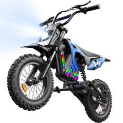 Isinwheel  A14 Electric Dirt Bike with Bluetooth Speaker - Blue