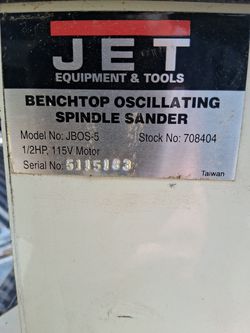 Benchtop Oscillating Spindle Sander.