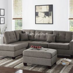 Sectional With Ottoman /// Financing Available 