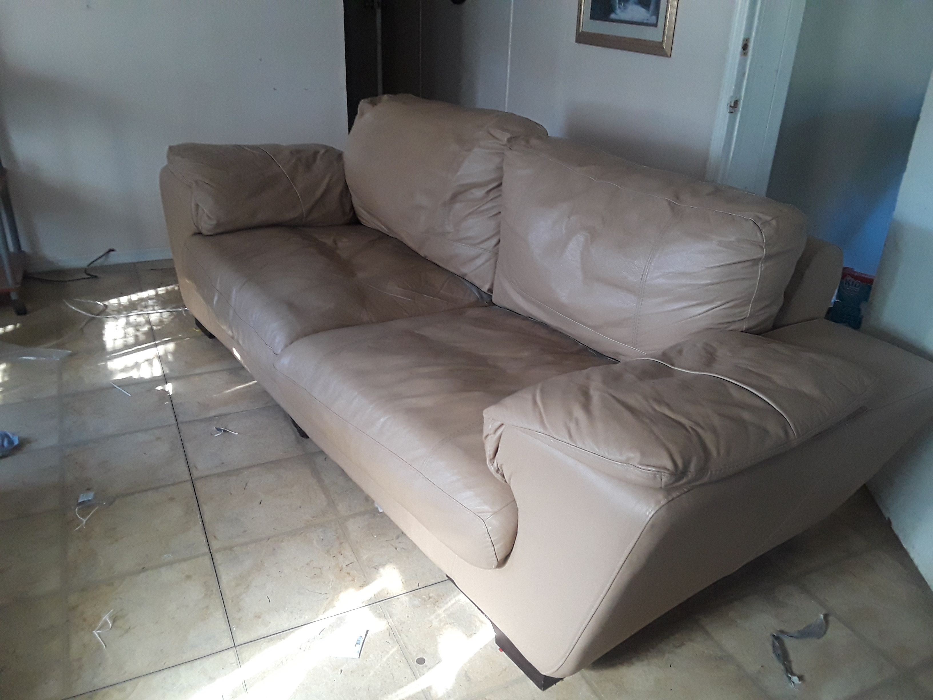 Tan couch
