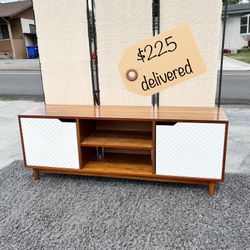 touraco dresser white brown opalhouse Grant 2-door Wood Fluted Parquet Cabinet White and BrownDistressed Whi   casabycoco