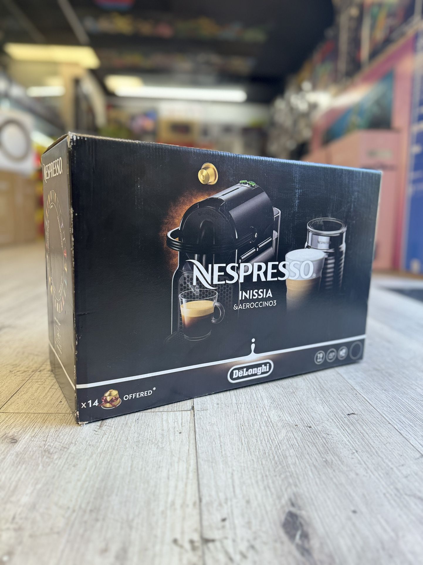 Nespresso Inissia & Aeroccino 3 Coffee Maker
