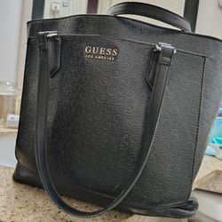 All Black Guess Purse
