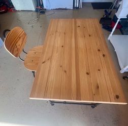 IKEA desk and swivel chair
