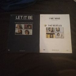 Two Music Sheets Let It Be And I Me Mine  The Beatles