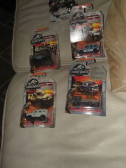 Some Jurassic park hotwheels