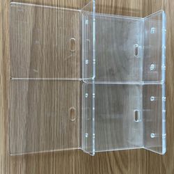 4x4 acrylic display shelves Pack Of 10