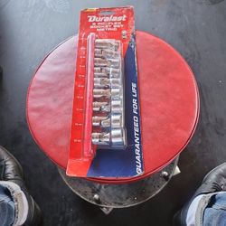 Duralst 9 Pc Flex Socket Set Metric