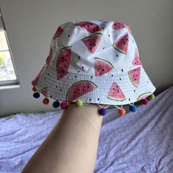Watermelon Pom Pom hat
