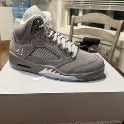 Jordan 5 wolf grey size 11.5