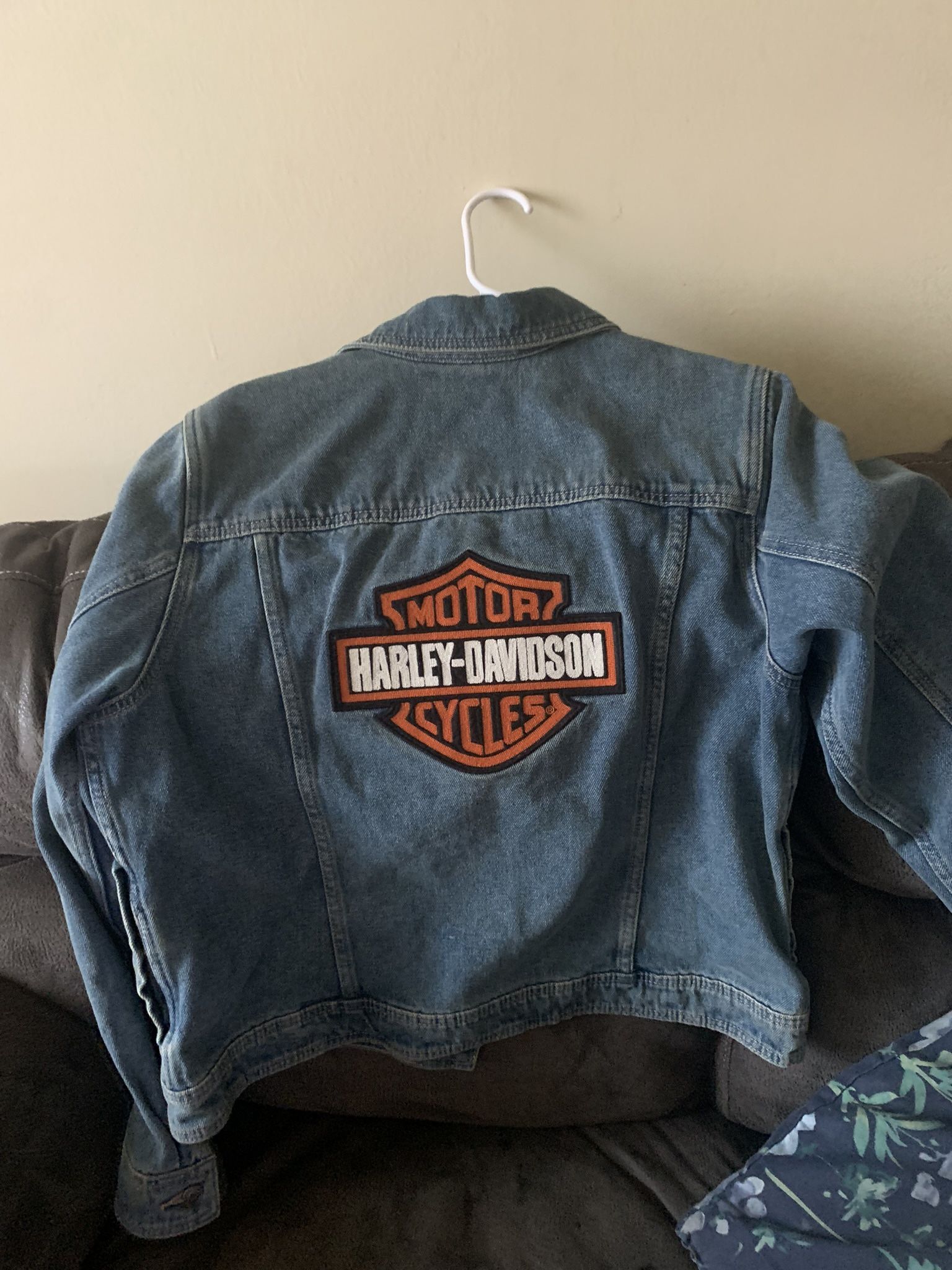 Harley Davison Jean Jacket Xl