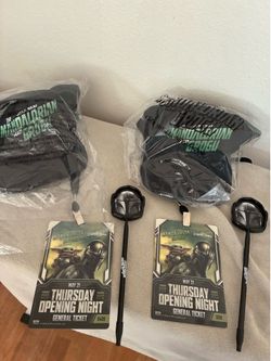 Mando and grogu Star Wars movie El Capitan  (EACH)hat lanyard pen